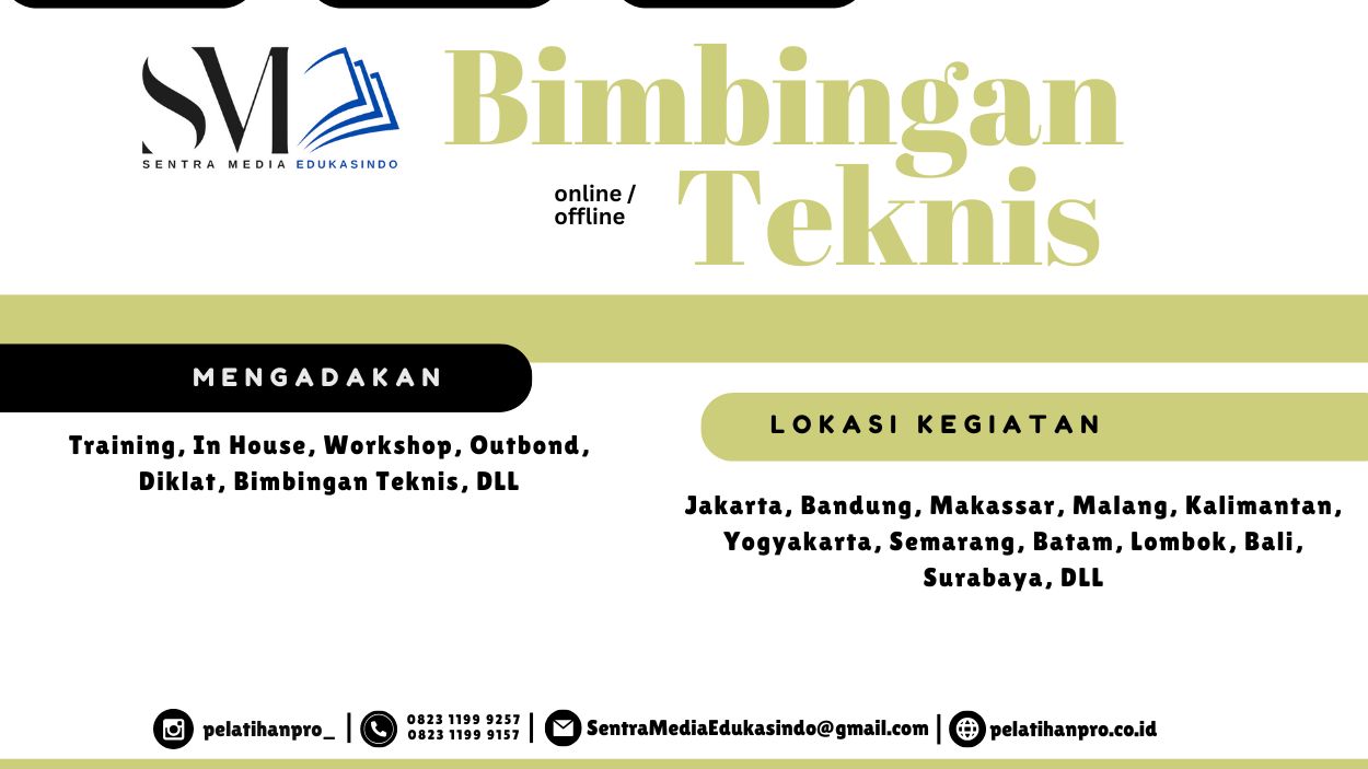 BIMTEK KAPASITAS APARATUR PARIWISATA & EKONOMI KREATIF 2025 TERBARU