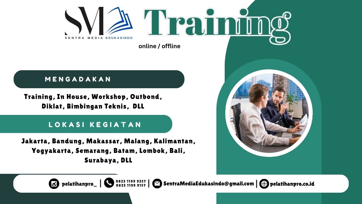 Training Desain Slide dan Visualisasi Data Efektif di PowerPoint untuk meningkatkan kemampuan presentasi profesional dalam Microsoft Office Training Series.