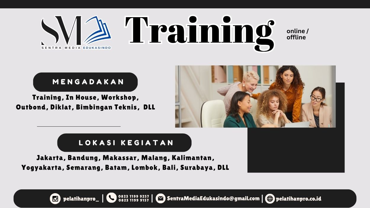 Tingkatkan kompetensi sekretaris profesional melalui Training For Secretary 2026 untuk administrasi, komunikasi, dan pelayanan kerja modern.