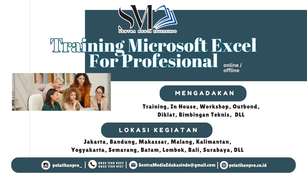 Pelajari Microsoft Excel Profesional 2026 untuk meningkatkan analisis data, pelaporan, otomatisasi kerja, dan produktivitas bisnis.
