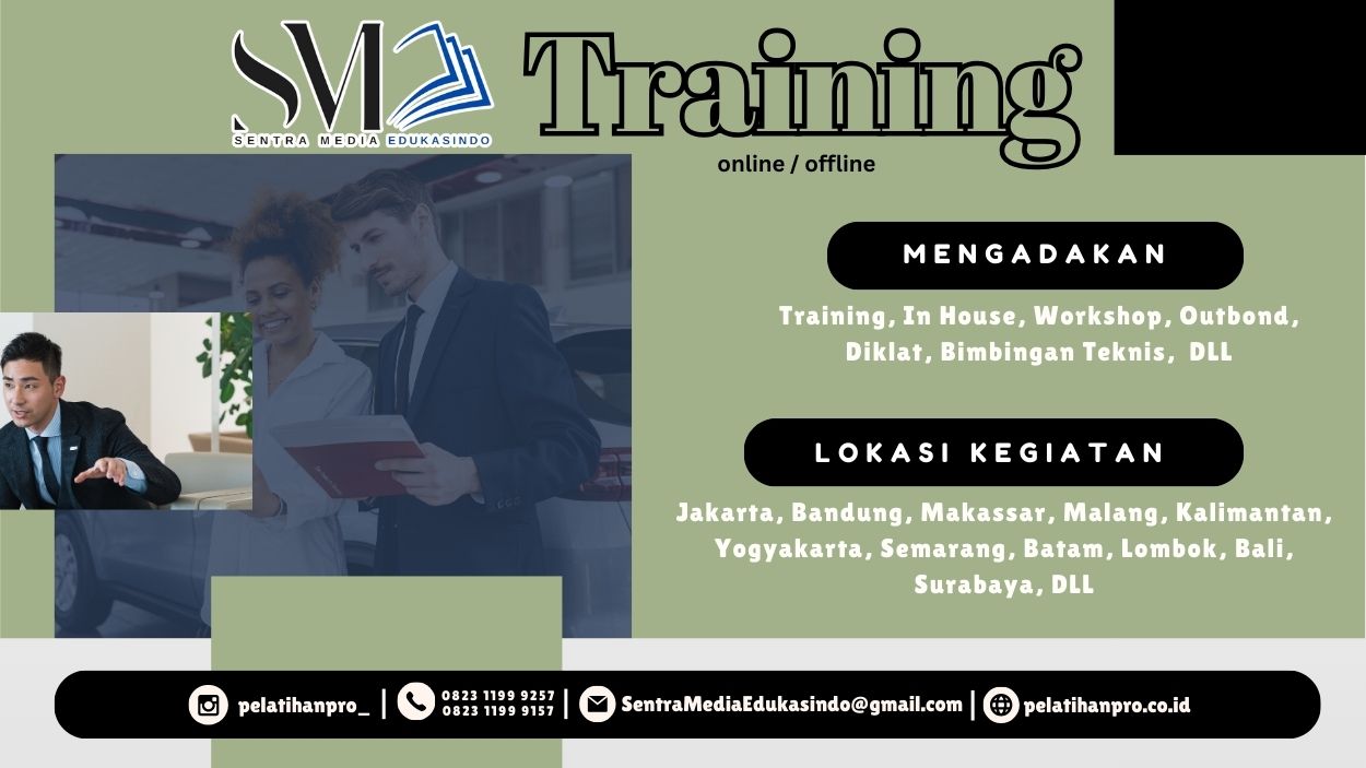 Training Frontliner Unggul Terbaru 2026 untuk meningkatkan Attitude, Communication, Appearance, dan Service dalam menciptakan pelayanan profesional dan berkualitas.